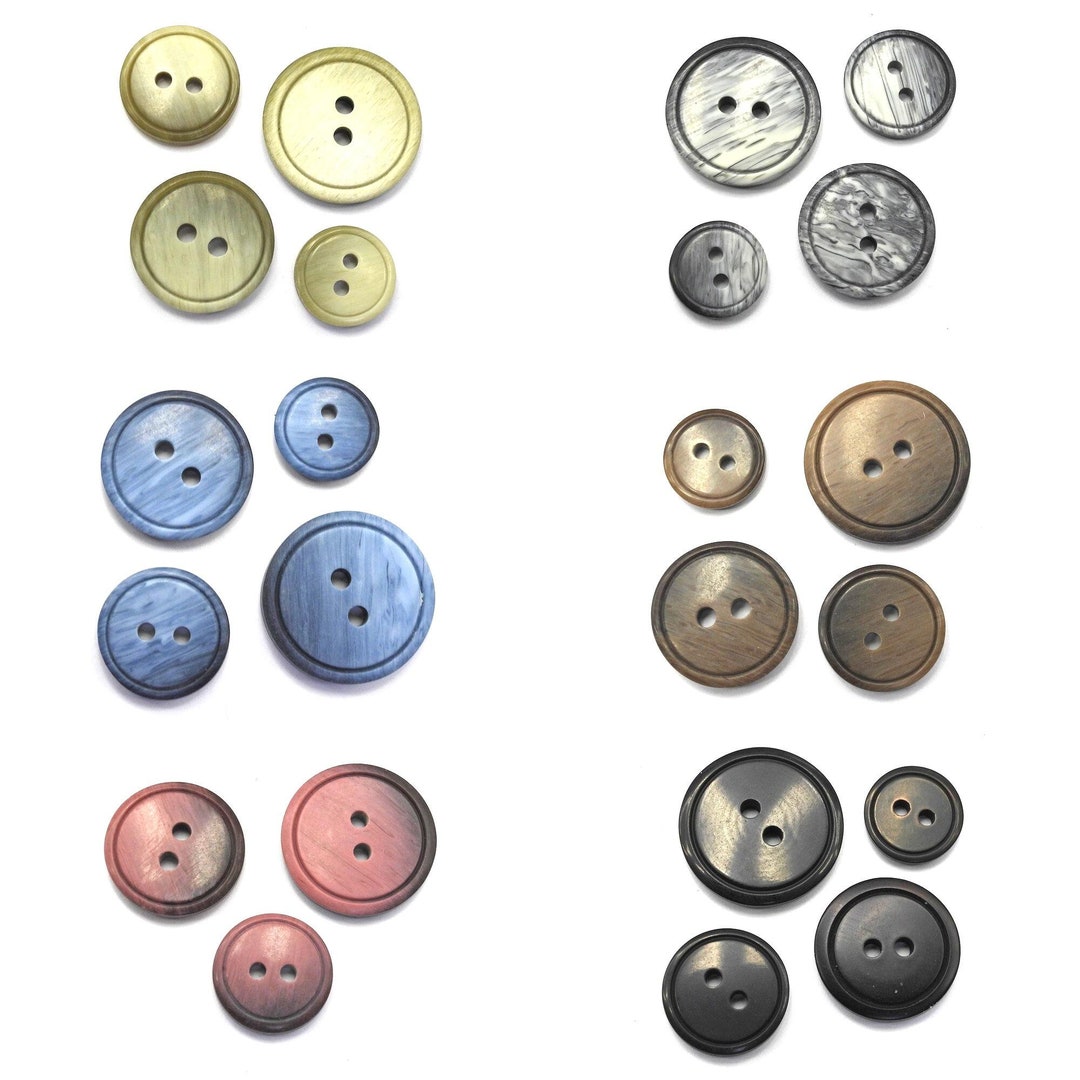 Tonal Buttons Natural 2 Tone Buttons 13mm 15mm 18mm 20mm Suit Shirt Coat Etc BUY 2 4 ...