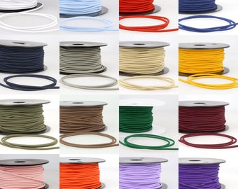 17 COLOUR 3mm Elastic Cord Lace Shock Bungee Round Stretch Coat Buy 1 2 4 8m 898