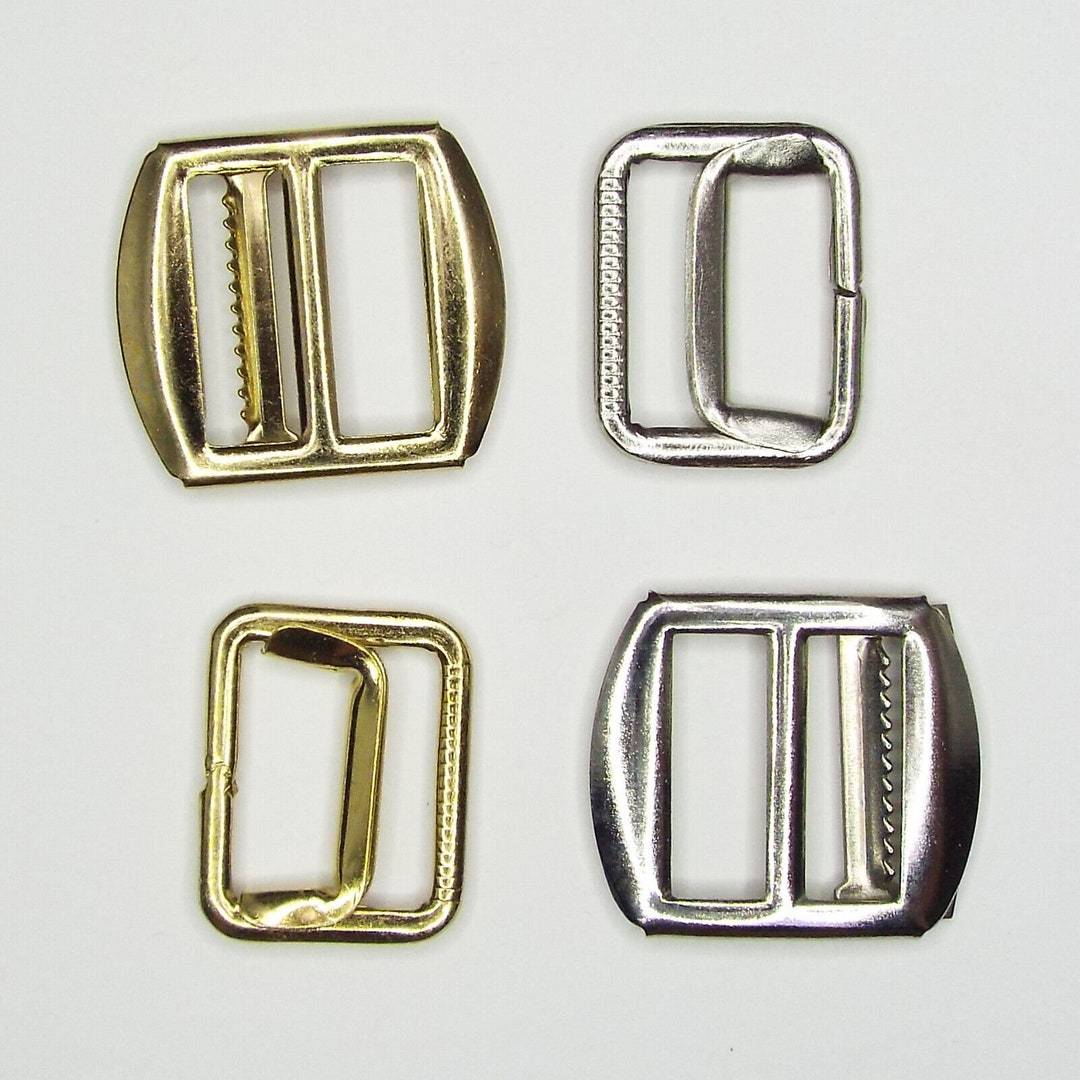 4 TYPE 19mm Metal Waistcoat Buckle Slider Adjuster Fastener Etsy