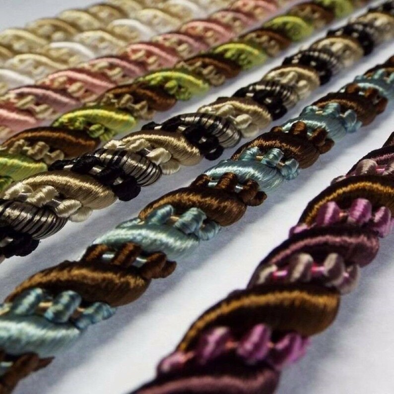 5 COLOUR 10mm Thick Barley Twist Cord Upholstery Costume Rope BUY 1 2 4m+ 821 image 5