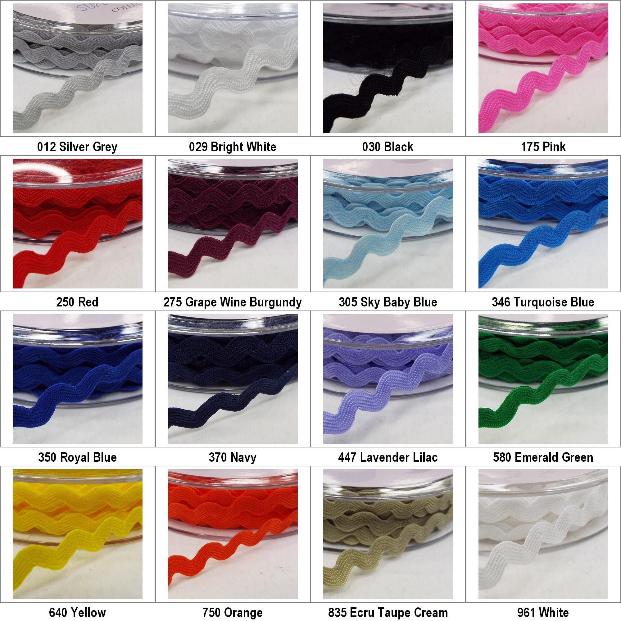Peach Coloured Ric Rac 16 COLOR 6mm 8mm Ric Rac Trimming Wavy Ricrac Costume Crafts Etc BUY 1 ...