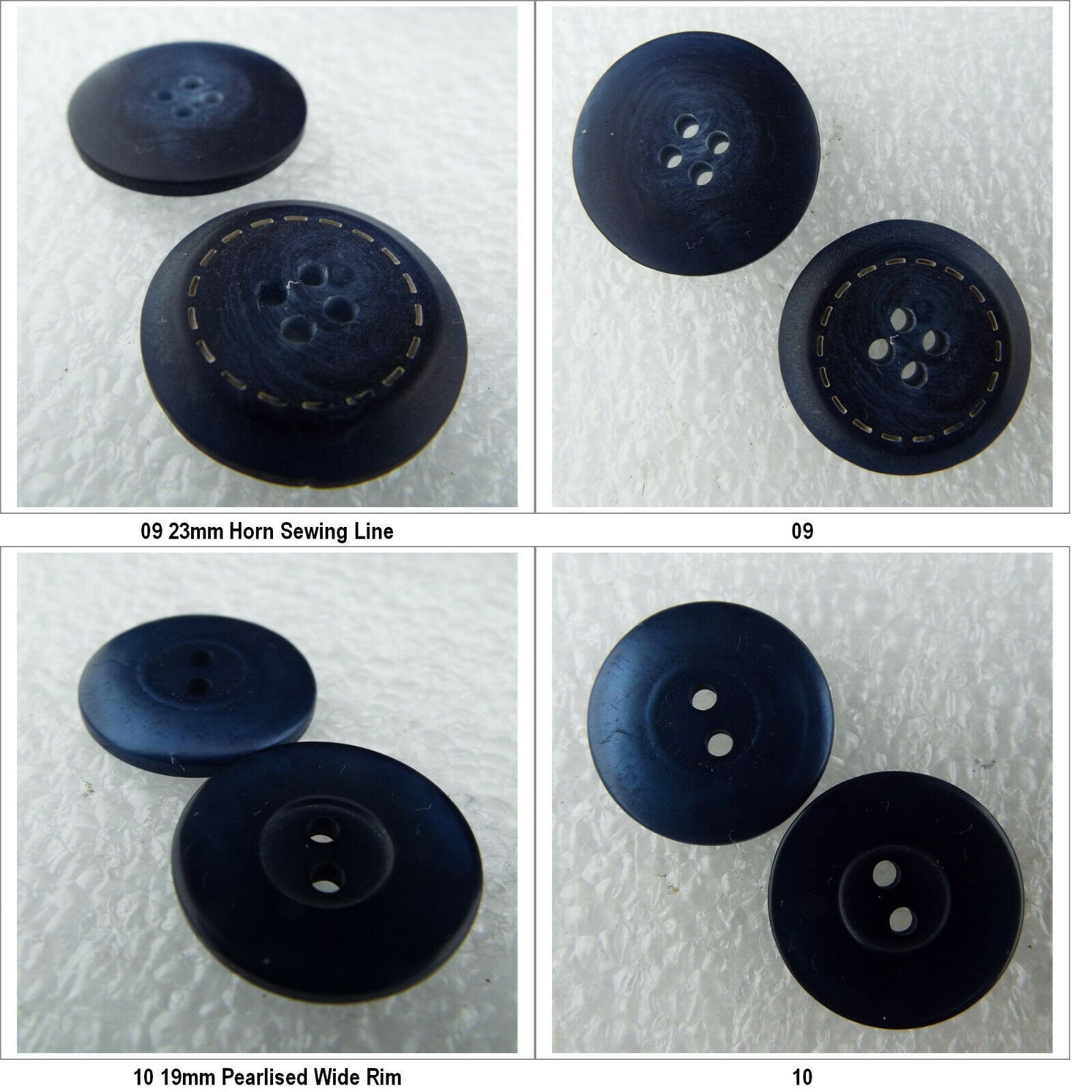 16 TYPE 13mm - 27mm Navy Blue Almost Black Jacket Coat BUY 2