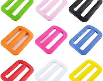 9 COLOR 25mm Plastic 3 Bar Slider Webbing Strap Fitting Adjustable BUY 2 4 8 801