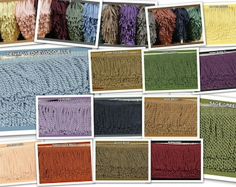 13 COLOUR 7cm Heavy Bullion Fringe Upholstery Barley Twist Chair BUY 1 2 4m+ 604