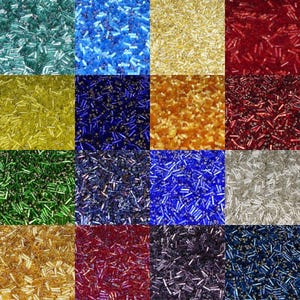 Bugle Beads Assorted Types Jewellery Craft Use Etc 9 Colours BUY 15g Or 30g 281D