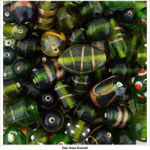 10 COLOUR Decorated Glass Mixed Handmade Indian Jewellery Making 50g 100g 753 image 5