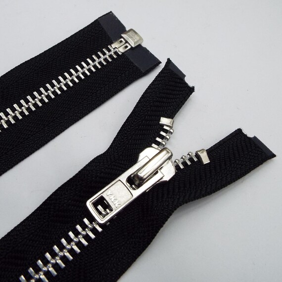 9 SIZE Black Silver Extra Heavy Duty No8 Metal Open Ended