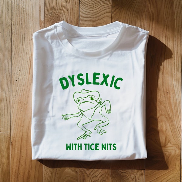 T-shirt unisexe pour dyslexiques avec lentes