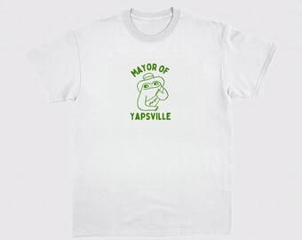 Burgemeester van Yapville Unisex zwaar katoenen T-shirt