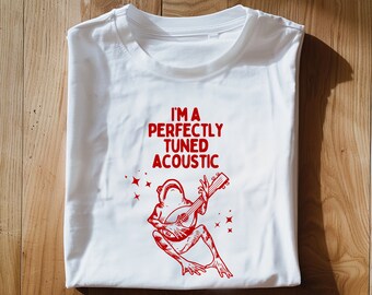 I'm a perfectly tuned acoustic Unisex Heavy Cotton Tee