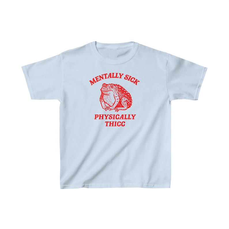 Mentally sick physically thicc Kids Heavy Cotton™ Tee zdjęcie 2