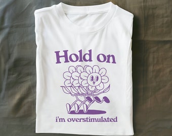 Hold On. Retro cartoon T-shirt, vintage cartoon tee, meme T-shirt, unisex