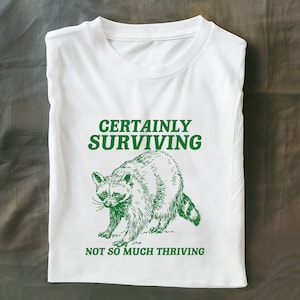 zeker overleven niet zozeer bloeiende unisex zwaar katoenen T-shirt afbeelding 1