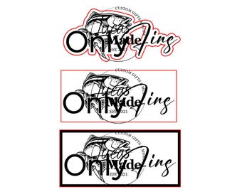 Trout Design: Only Fins Logo - SVG & PDF Files (Digital File)