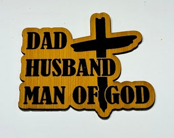Dad Husband Man Of God Laser Design File (SVG & PDF)