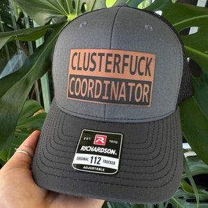 Clusterfuck Coordinator Hat Patch Design: Laser Engraving File (SVG & PDF)