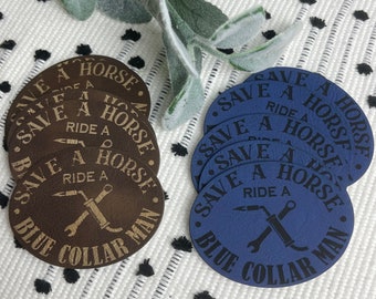 Save a Horse Ride a Blue Collar Man SVG PDF - Laser Cut File