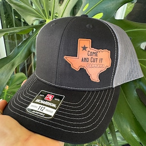 Texas Come And Cut It Hat - Richardson 112 Leather Patch