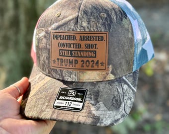 Trump 2024 Hat Patch Design: Laser Engraver Files (SVG & PDF)