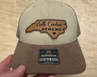 North Carolina Strong Leather Patch Hat - Richardson 112 Limited Edition