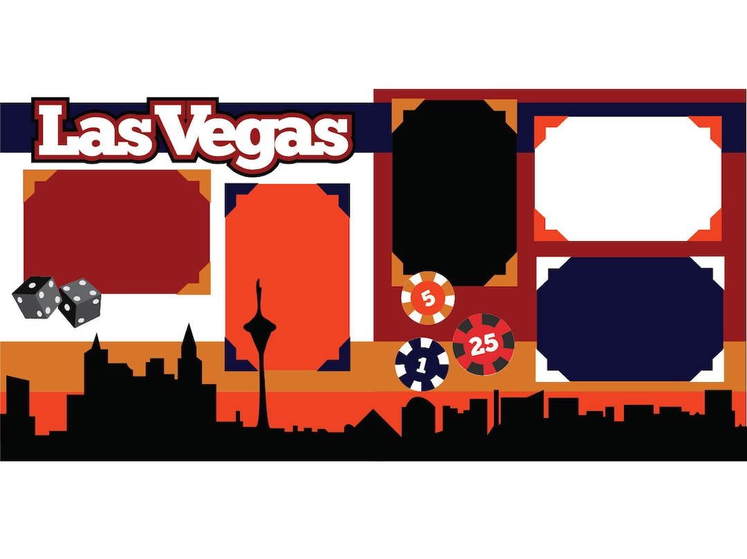 Las Vegas Scrapbook Kit 440 Etsy