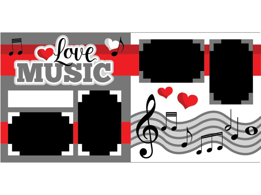 Music Scrapbook Kit 470 - Etsy