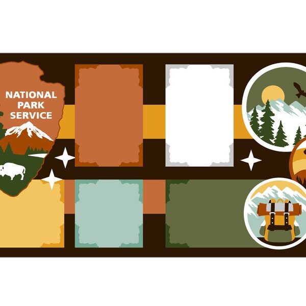 National Park Scrapbook Kit (2432)