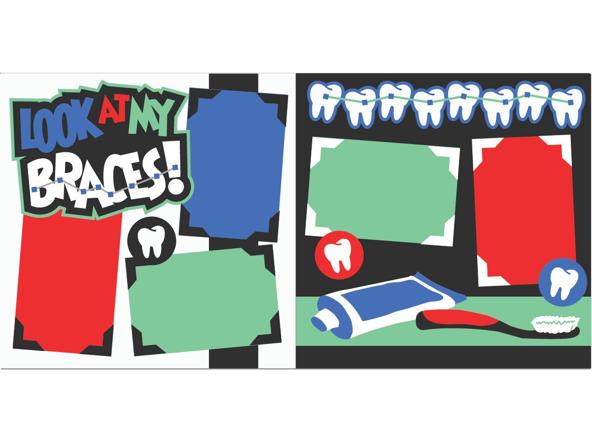 Braces Scrapbook Kit 467 Etsy