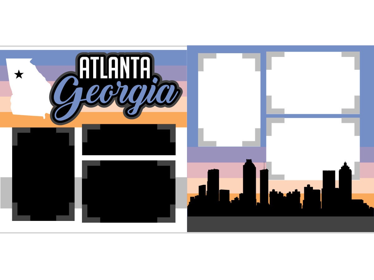 Atlanta Scrapbook Kit 039 Etsy