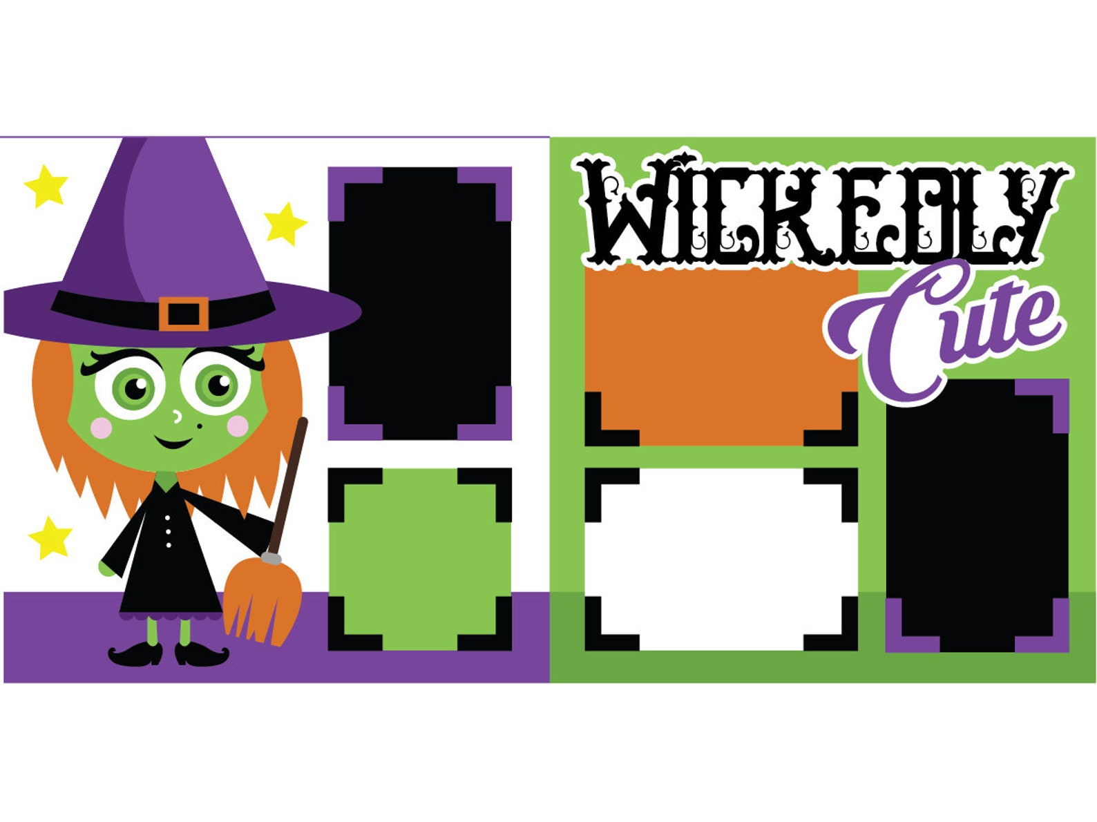 Halloween Scrapbook Kit 957 Etsy