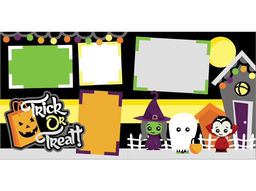Halloween Scrapbook Kit 840 Etsy