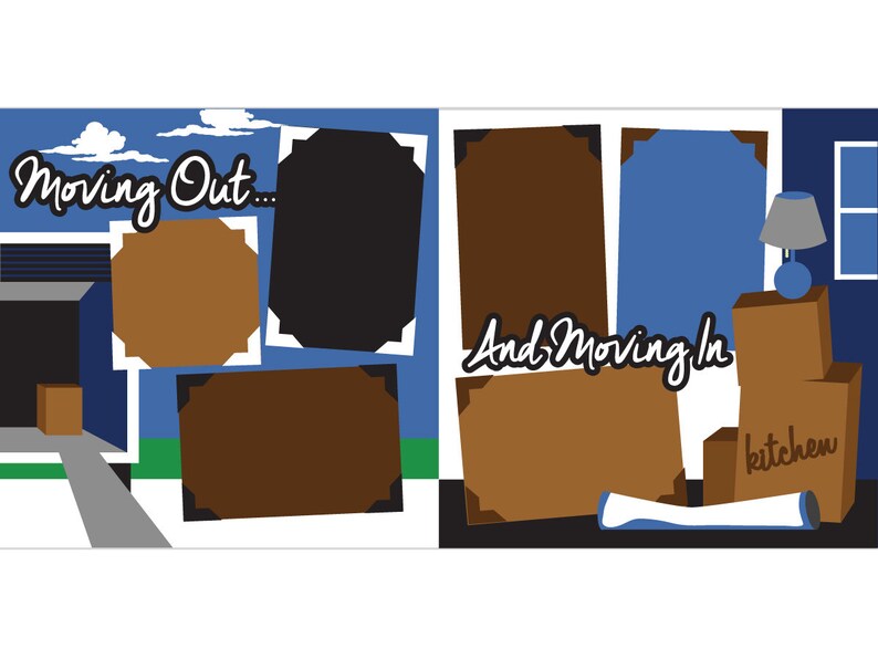 Moving Scrapbook Kit 519 Etsy