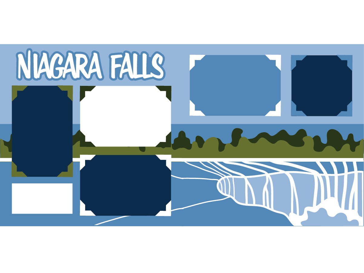 Niagara Falls Scrapbook Kit 557 Etsy