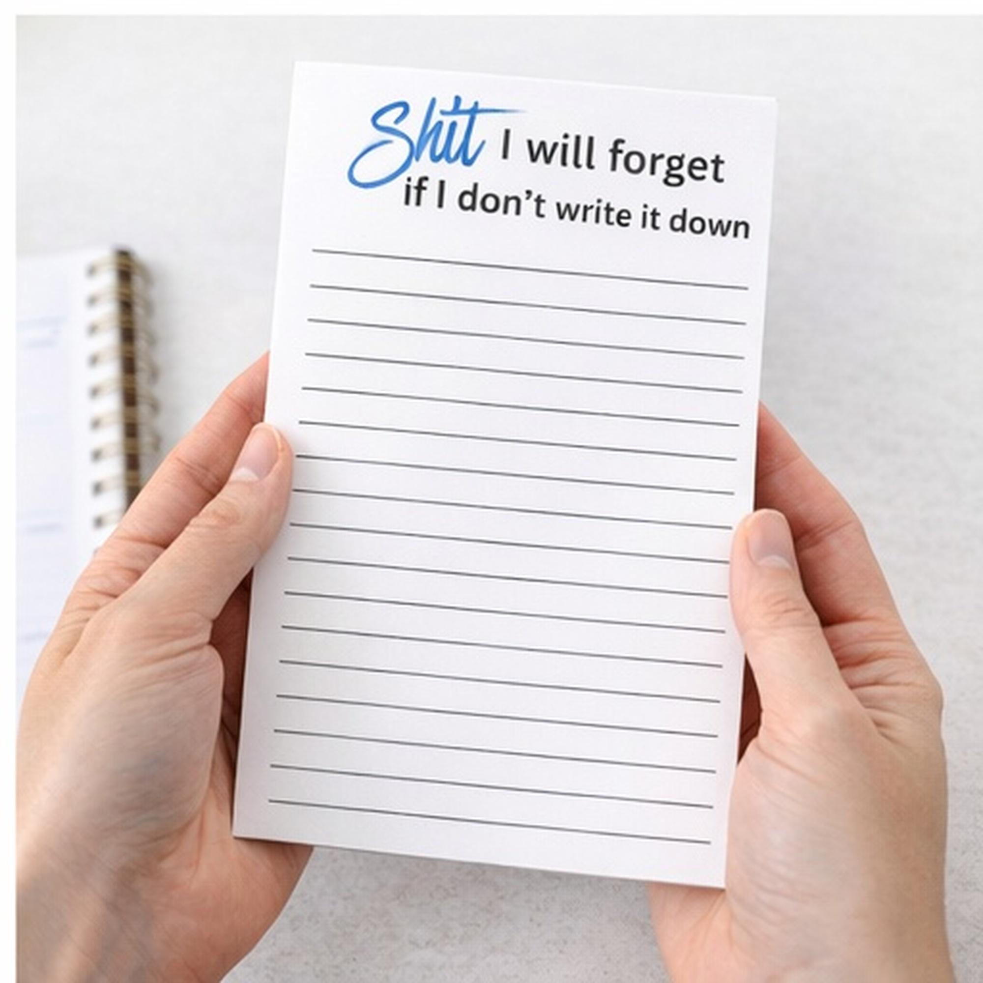 Funny to Do List Notepad | 5x8 Lined Memo Pad | Office Desk Notepad ...
