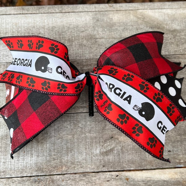 SEC Bows, College Football Bows, Georgia, Alabama, Tennessee, Wreath Embellishment, Attachment, Craft Attachment