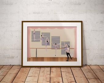 Ballet Dancer Digital Illustration