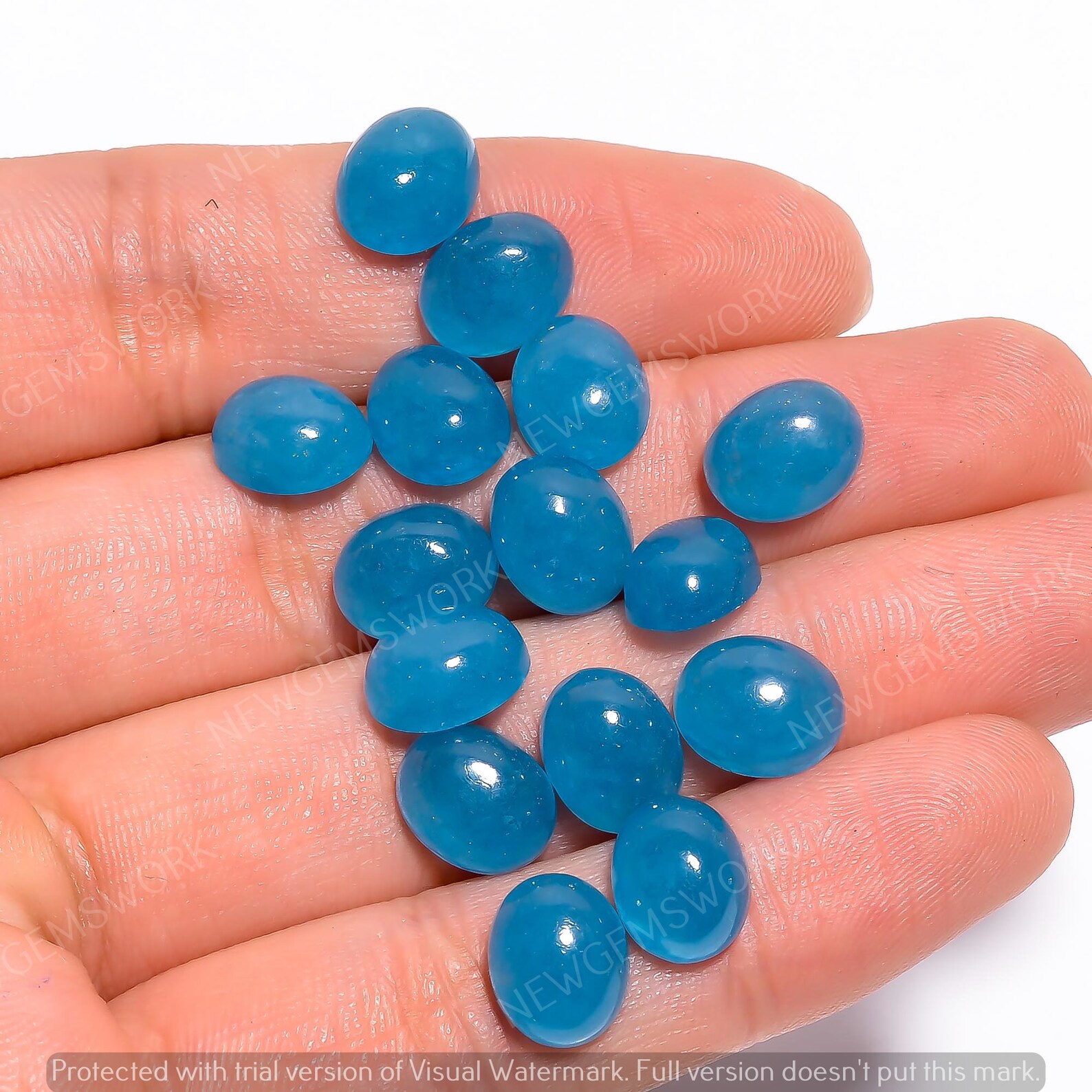 Wholesale Lot Natural Green White Jade Oval Cabochon Loose | Etsy