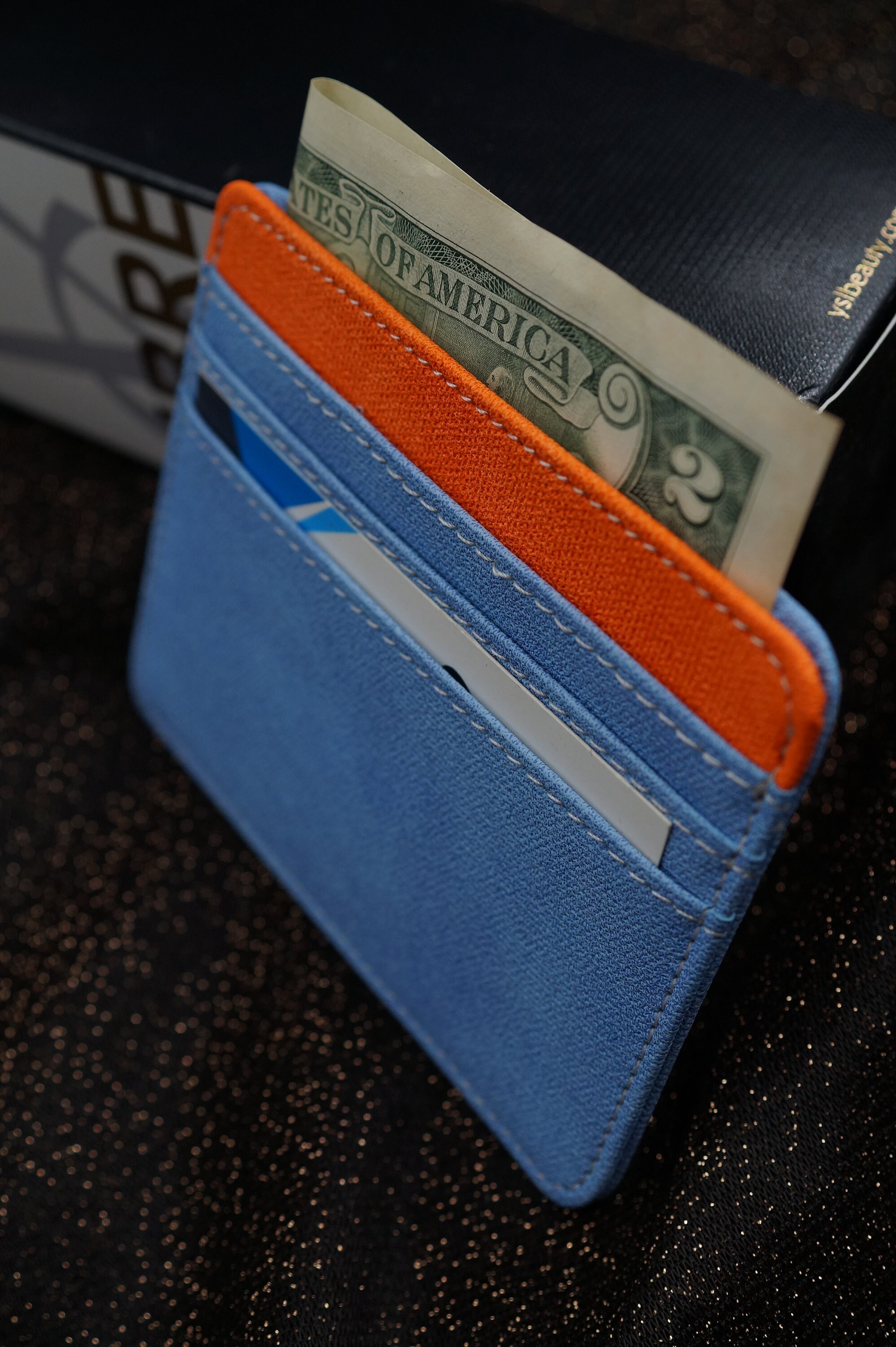 Slim Credit Card Holder Money Clip Wallet Etsy