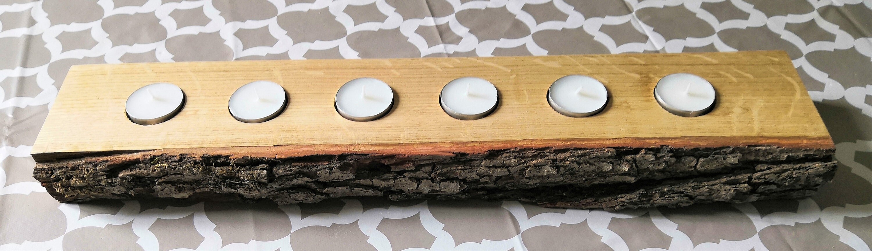 Bougeoir en Bois Massif