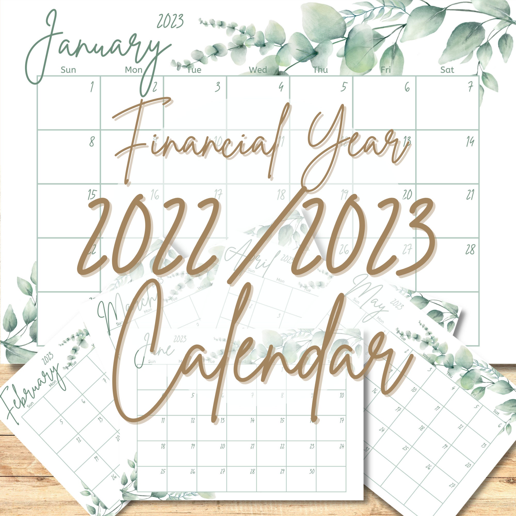 australian-financial-year-wall-calendar-etsy