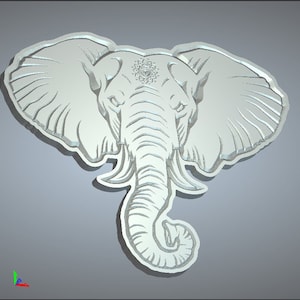 Elephant, elephant head, elephant trunk, animal head, elephant with diamond, diamond elephant, circus elephant, circus elephant head
