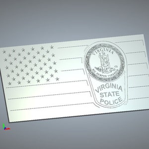Virginia State Police / Virginia Police / American Flag / State Police / Virginia State Police Logo / Virginia State Police Emblem / Flag