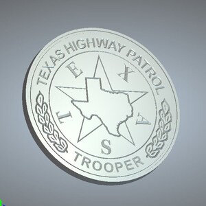 Texas State Trooper Logo, Texas State Trooper Aufnäher, Texas State Trooper Emblem svg, State trooper png, Texas State Trooper CNC Datei