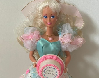 Vintage Mattel 1992 Birthday Party Barbie Doll Brand New Out of Box Etsy