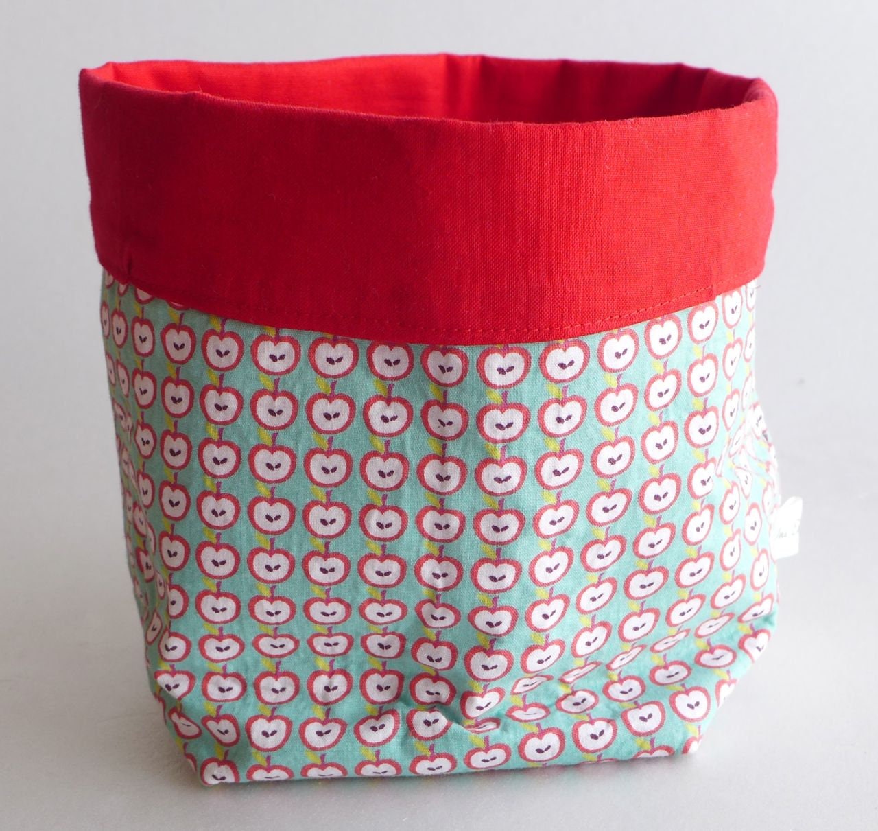 Vintage tela cesta de almacenamiento retro 70's patrones | Etsy