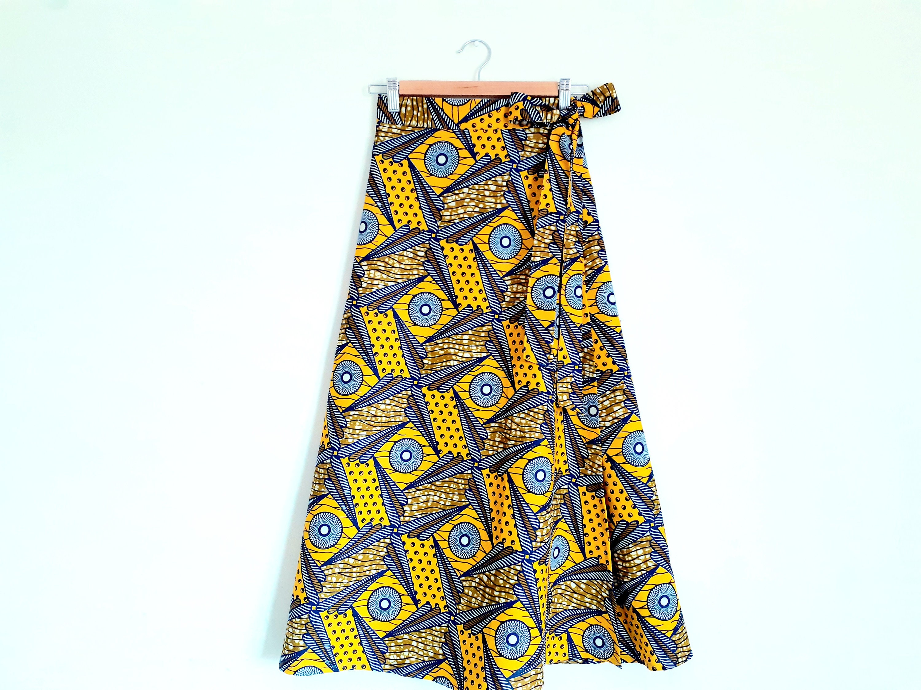 African Wax Print Wrap Skirt Ankara Wrap Skirt Ankara Print - Etsy