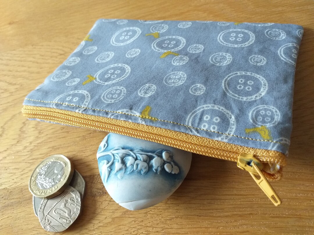 Fabric Coin Purse Handmade Fabric Coin Purse Handmade Zip Etsy