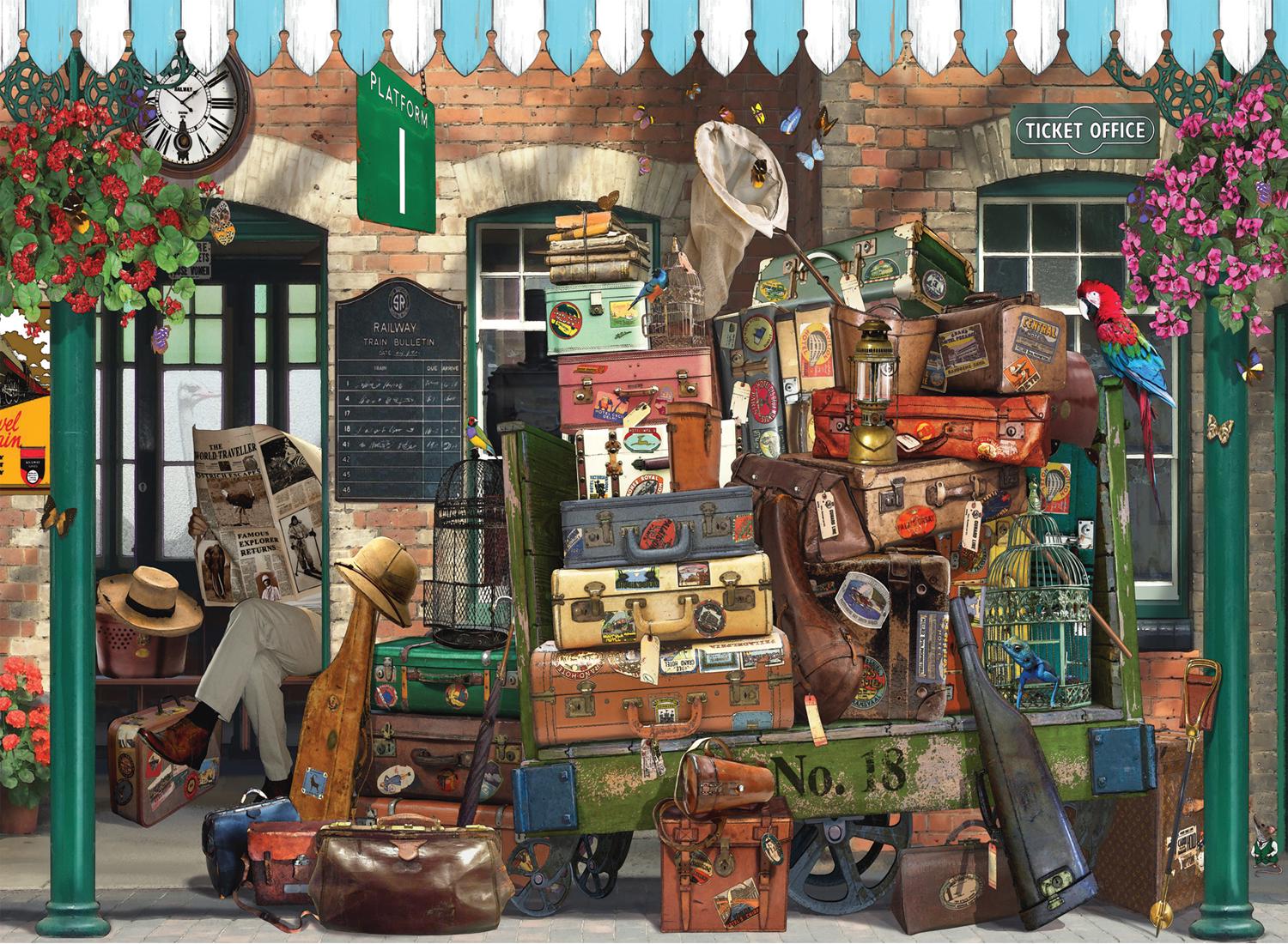 Anatolian Puzzle - at the Train Station, 1000 Piece Jigsaw Puzzle ...