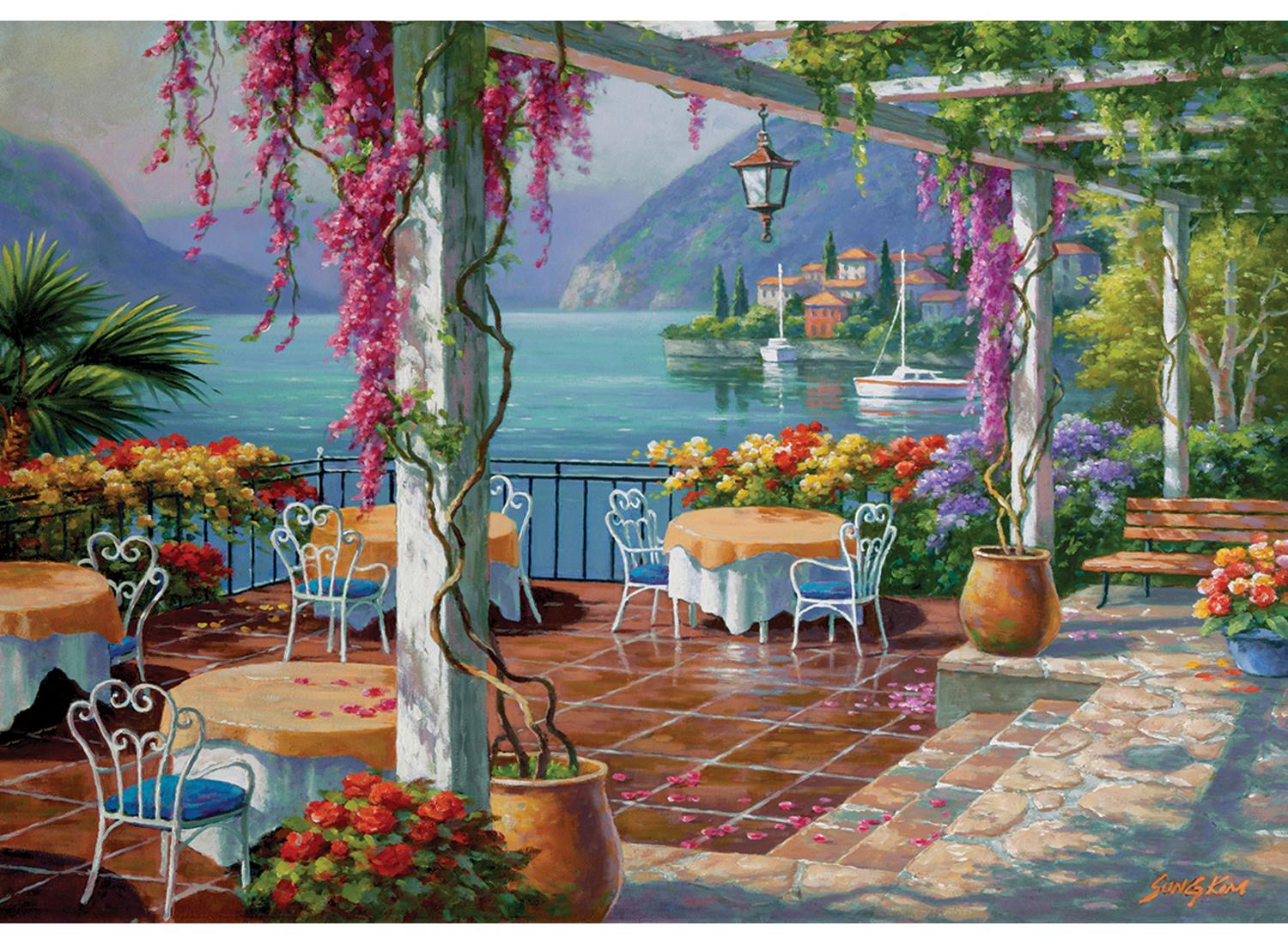 入手困難VANDOR☆NANCY GETZ作 鶴の絵柄プレート7枚セット Anatolian Puzzle - Wisteria Terrace, 500 Piece Jigsaw Puzzle