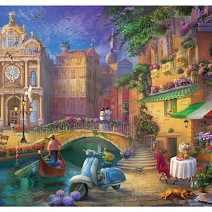 Anatolian Puzzle - Romantic Venice, 500 Piece Jigsaw Puzzle, #3633